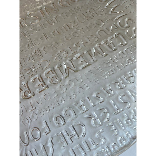 Vintage Glass Cheese Serving Tray For Sale In Raleigh - Image 6 of 6