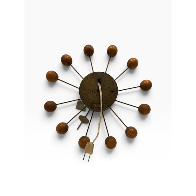 Mid 20th Century Original 1950s George Nelson for Howard Miller "Chronopak" Ball Clock - Model 4755 For Sale - Image 5 of 7