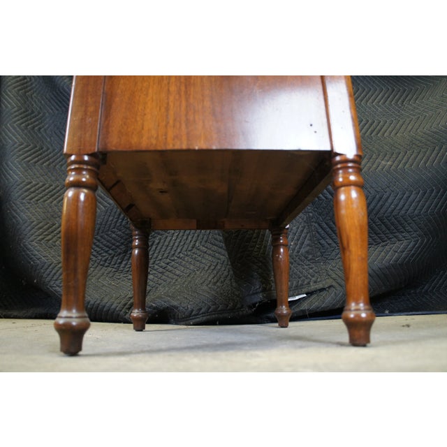 1940s Mid Century Mahogany Locking File Cabinet Side Table Nightstand For Sale - Image 11 of 11