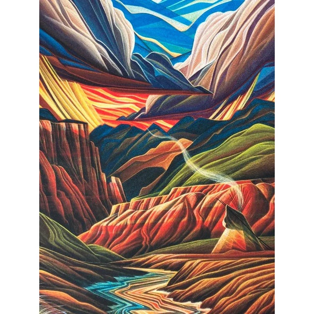 William Haskell "Riverside Encampment" Giclee on Paper Limited Edition Signed / Numbered For Sale - Image 9 of 12