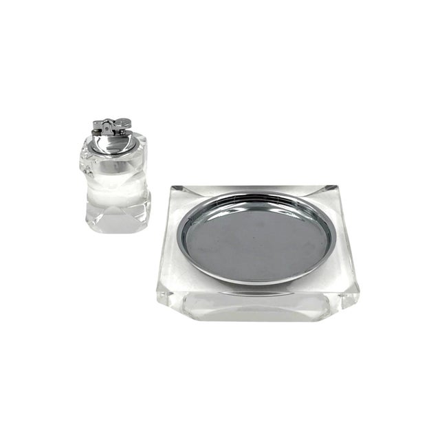 Hollywood Regency Hollywood Regency Lucite Smoking Set, Italy 1970 For Sale - Image 3 of 11