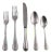 Mepra Perla 20-Piece Flatware Set, Pewter For Sale