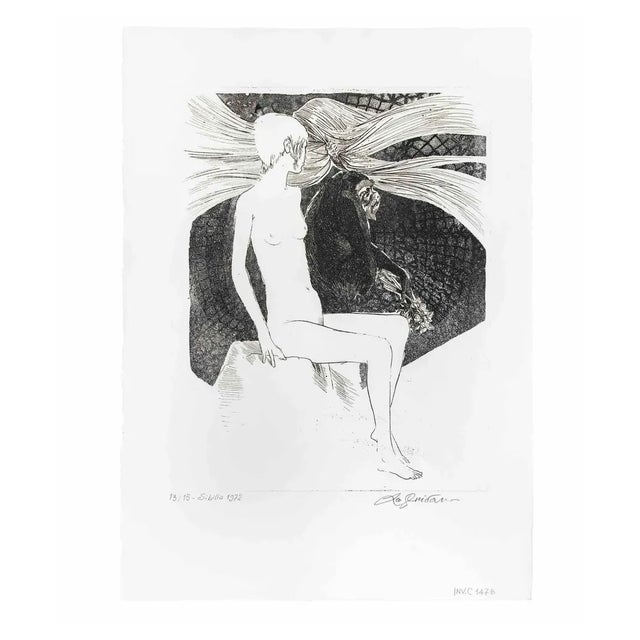 Leo Guida, Sibilla (Sibyl), 1972, Etching For Sale