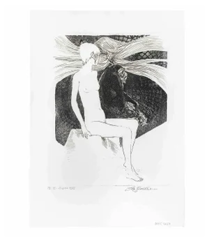 Leo Guida, Sibilla (Sibyl), 1972, Etching