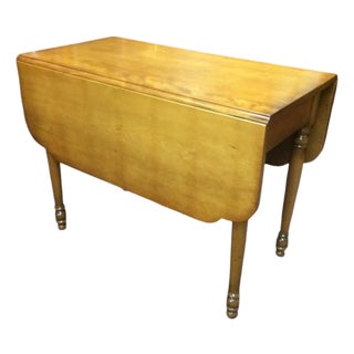 Antique Drop Leaf Table, Maple Dining Table For Sale
