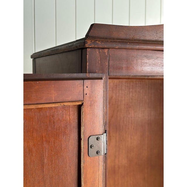Antique Mahogany Cabinet With Mirrored Doors For Sale In Greensboro - Image 6 of 16