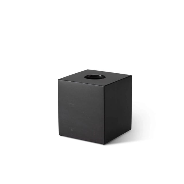 Black Marble Square Tissue Box by Royal Bee Design For Sale - Image 4 of 4