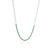 Metal Modern 3.85ct Round Emerald Tennis Necklace With Paperclip Chain in 18k Gold For Sale - Image 7 of 18