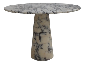Viola Veined Violet Round Dining Table by Angelo Mangiarotti