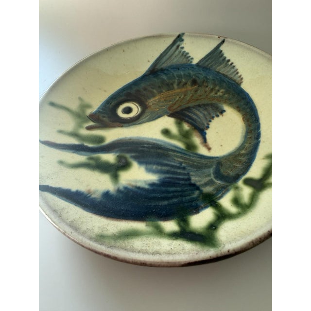 Mid-Century Modern Vintage Puigdemont Ceramic Wall Plate For Sale - Image 3 of 7