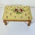 1960s Vintage Americana Arts & Crafts Folk Art Needlepoint Footstool For Sale - Image 4 of 17