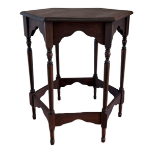 1920s Victorian Era Hexagon Parlor Table