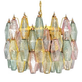 Murano Glass Pendant Light with Polyhedrons from Justfurnituress SRL For Sale