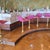Metal Set of Five Rotating Bronze Bar Stools With Upholstered Seats, C. 1960 For Sale - Image 7 of 8