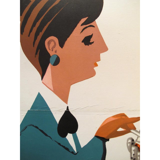 Date: 1950s Size: 46.5 x 66 inches Notes: Poster, linen backed, two sheets Artist: George Him About The Poster: Cigarette...