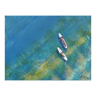 Blue Dream - Original California Landscape Acrylic Painting on Canvas by Kathleen Keifer For Sale