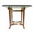 Maison Jansen Style Hollywood Regency Rams Head Brass Octagon Side Table For Sale