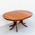 Restored Mid Century Modern Round Walnut Pedestal Base Dining Table For Sale In Los Angeles - Image 6 of 14