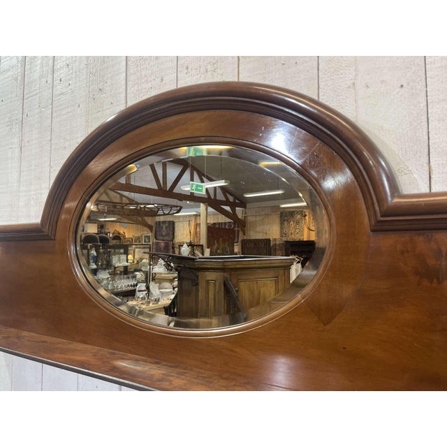 Early 20th Century English Mahogany Shelf with Beveled Mirror For Sale - Image 10 of 12