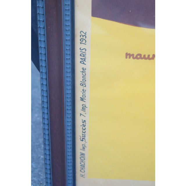 Vintage Framed French Automobile Poster Amilcar by Maurice Barbey 1932 For Sale - Image 10 of 12