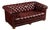 Vintage Tufted Chesterfield Sofa in Burgundy For Sale