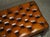 Vintage Brown Hand-Dyed Tufted Leather Chesterfield Ottomans, Set of 2 For Sale - Image 18 of 18
