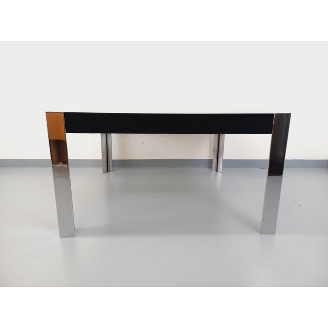 Vintage Italian Square Dining Table by Guido Faleschini, 1970s For Sale - Image 13 of 18