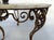 Antique French-Italian Wrought Iron Coffee Tablr witn Pietra Dura Marble Top and Pattern of Vignes and Cherub, 1890s For Sale - Image 16 of 18