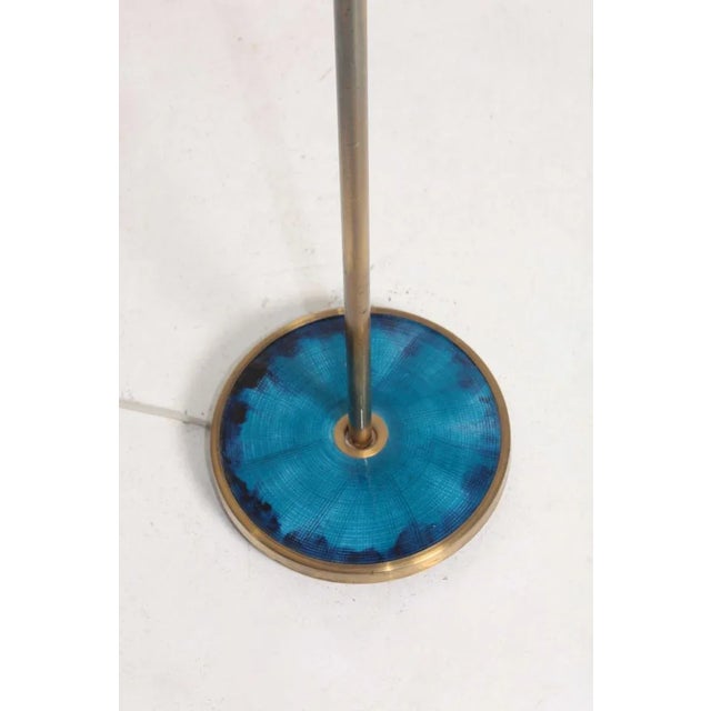 Brass & Enamel Floor Lamp, 1960s For Sale - Image 4 of 7