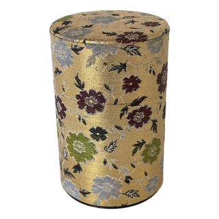 1960's Japanese Tea Caddy Tin Canister For Sale