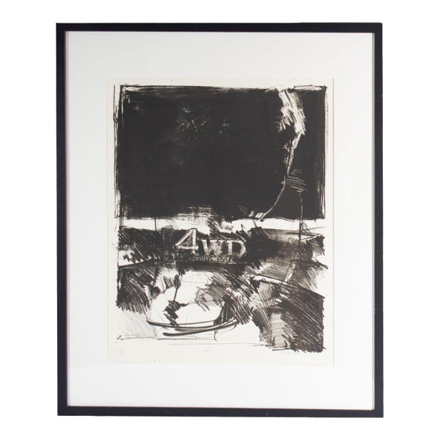 1983 “4wd” Lithograph Print by Dan Welden For Sale