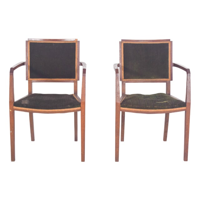 Chairs with Armrests, 1950s, Set of 2 For Sale