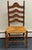 Beautiful set of early American style chairs - Features a tall, four-slat ladderback framework, Hand-woven natural rush,...