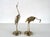 Mid Century Brass Cranes, a Pair For Sale - Image 4 of 8