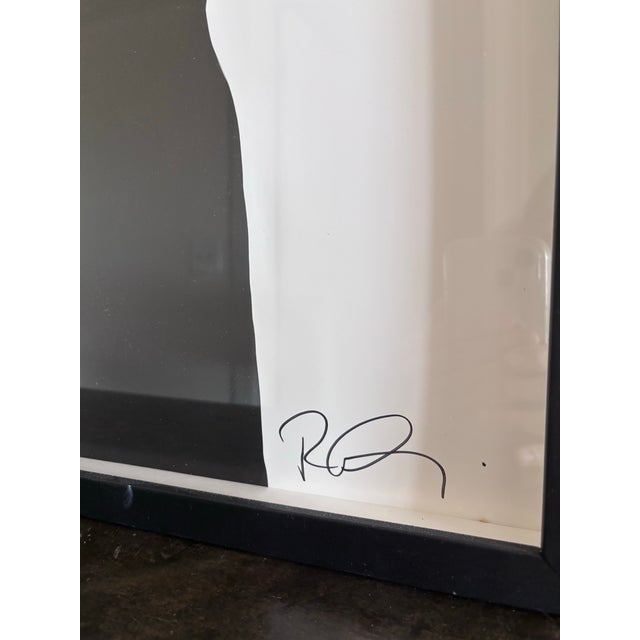 Pop Art 1990s Robert Longo Men in the Cities: Eric & Gretchen 1991 Hand-Signed Offset Lithograph Posters, Matching Framed Pair – Act Up / Amnesty Benefit For Sale - Image 3 of 6