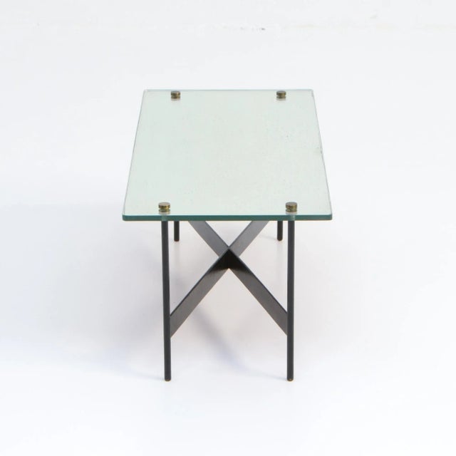 Low Mirror Coffee Table Attributed to Alfred Hendrickx, 1950s For Sale - Image 6 of 17