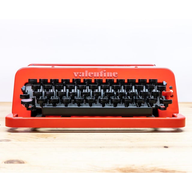 Red Olivetti Valentine Typewriter, 1970 For Sale - Image 8 of 12