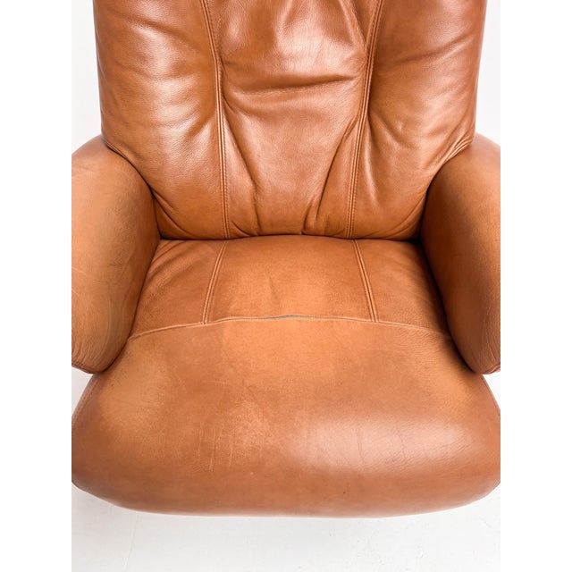 1990s Relax Chair with Ottoman by Hjort Knudsen, 1990s For Sale - Image 5 of 18