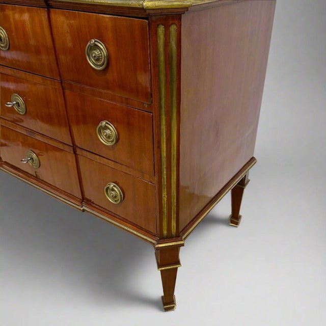 Neoclassical Early 19th Century Fine Neoclassical Chest of Drawers For Sale - Image 3 of 6