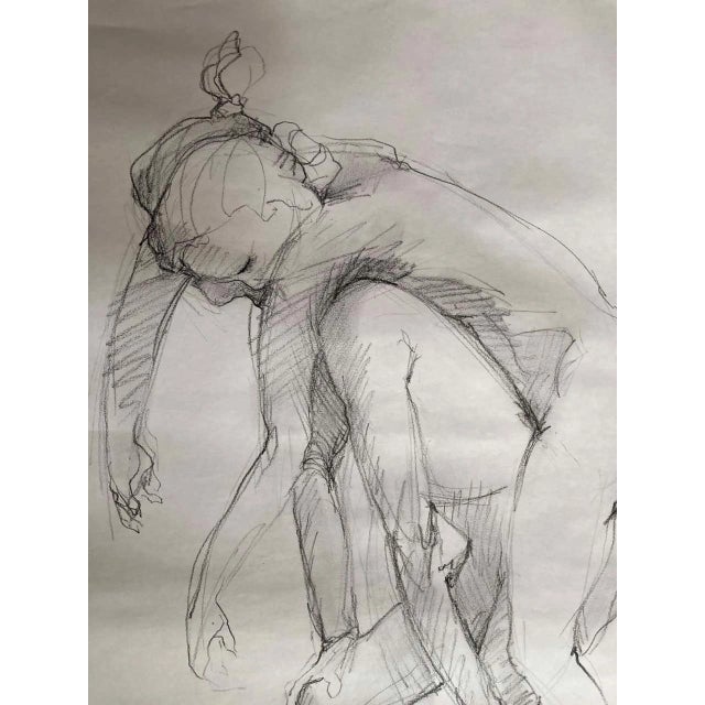 Contemporary "She Ain't Heavy, She's My Lover" Contemporary Figurative Nude Drawing For Sale - Image 3 of 4