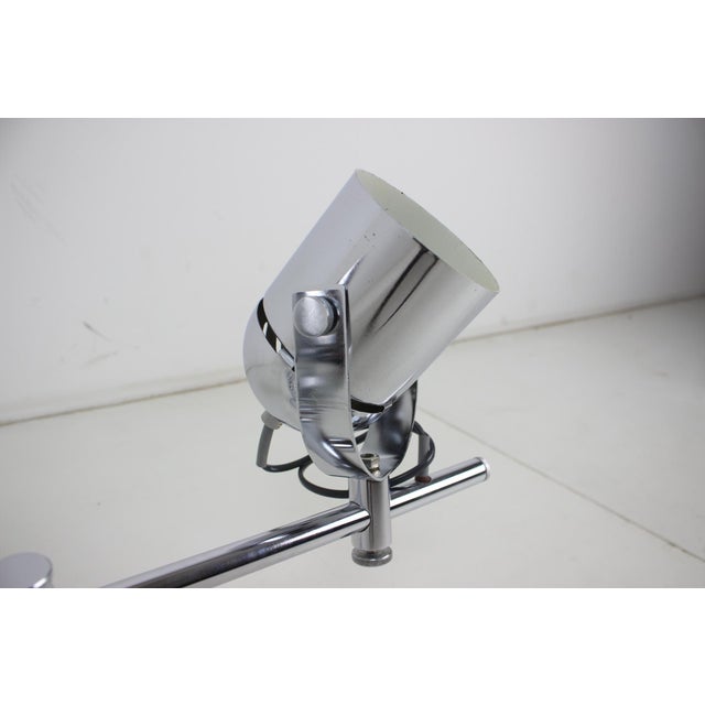 Silver Wall Lamp attributed to Stanislav Indra from Commy Lux, 1970s For Sale - Image 8 of 18