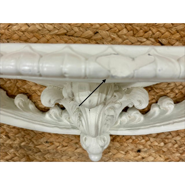 Vintage Neoclassical Architectural Plaster Wall Shelf For Sale - Image 15 of 16