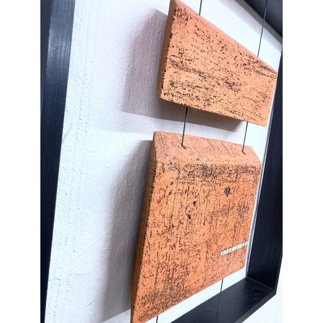 Framed Terracotta Wall Sculpture, 1980s For Sale - Image 6 of 18