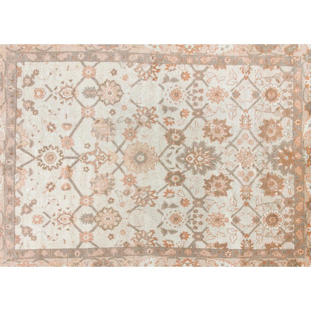 Vintage Persian Tabriz Rug For Sale In Chicago - Image 6 of 13