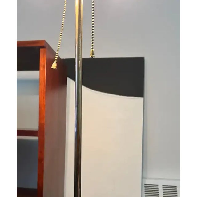 1930s Gilbert Rohde for Mutual Sunset Lamp Company Brass Umbrella Floor Lamp, 1930s For Sale - Image 5 of 8