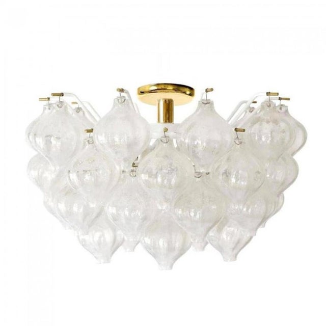 White Tulipan Light Fixtures attributed to J. T. Kalmar for Kalmar, 1970s, Set of 2 For Sale - Image 8 of 9
