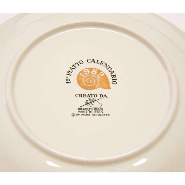 1980s Vintage Plates by Piero Fornasetti, 1980s, Set of 8 For Sale - Image 5 of 6