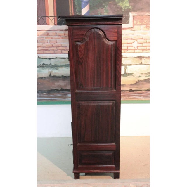 Brown 19th Century Louis XIV Style Rosewood Armoire For Sale - Image 8 of 10