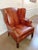 Elevate Your Space With This Stunning Vintage Dutch Cognac Colored Wingback Leather Club Chair For Sale - Image 10 of 12