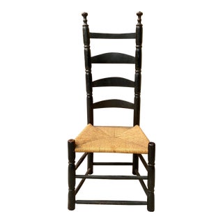 18th to 19th Century American Ladder Back Chair For Sale